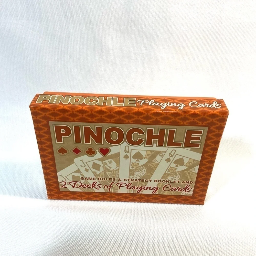 Pinochle Playing Cards 2 Deck Set With Rules Family Card Game